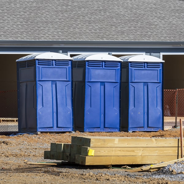 what is the expected delivery and pickup timeframe for the porta potties in Dover New York